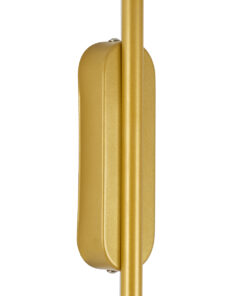 GloboStar® HARLEM 61332 Φωτιστικό Τοίχου - Απλίκα Design LED CCT 9W 1080lm 120° AC 220-240V - Εναλλαγή Φωτισμού μέσω Διακόπτη On/Off All In One Ψυχρό 6000k+Φυσικό 4500k+Θερμό 2700k Μ5 x Π4 x Υ60cm - Χρυσό - 3 Years Warranty 18 61332 6