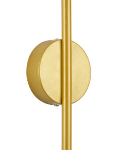 GLOBOSTAR® DIADEM 61334 Μοντέρνο Φωτιστικό Τοίχου - Απλίκα LED 18W 2160lm 120° AC 220-240V IP20 Ρυθμιζόμενο Λευκό CCT με On/Off 2700K/4500K/6000K - Lumileds SMD Chip - Χρυσό Βούρτσας - Μ10 x Π4 x Υ120cm - 3 Χρόνια Εγγύηση 18 61334 5