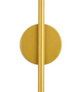 GLOBOSTAR® DIADEM 61334 Μοντέρνο Φωτιστικό Τοίχου - Απλίκα LED 18W 2160lm 120° AC 220-240V IP20 Ρυθμιζόμενο Λευκό CCT με On/Off 2700K/4500K/6000K - Lumileds SMD Chip - Χρυσό Βούρτσας - Μ10 x Π4 x Υ120cm - 3 Χρόνια Εγγύηση 19 61334 6