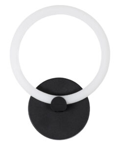 GloboStar® MATILDA 61339 Φωτιστικό Τοίχου - Απλίκα Design LED CCT 8W 960lm 360° AC 220-240V - Εναλλαγή Φωτισμού μέσω Διακόπτη On/Off All In One Ψυχρό 6000k+Φυσικό 4500k+Θερμό 2700k Μ20 x Π5 x Υ25.5cm - Μαύρο - 3 Years Warranty 13 61339 3