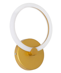 Alternative view of GloboStar® MATILDA 61340 Φωτιστικό Τοίχου - Απλίκα Design LED CCT 8W 960lm 360° AC 220-240V - Εναλλαγή Φωτισμού μέσω Διακόπτη On/Off All In One Ψυχρό 6000k+Φυσικό 4500k+Θερμό 2700k Μ20 x Π5 x Υ25.5cm - Χρυσό - 3 Years Warranty