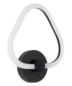 GloboStar® REGINA 61341 Φωτιστικό Τοίχου - Απλίκα Design LED CCT 8W 960lm 360° AC 220-240V - Εναλλαγή Φωτισμού μέσω Διακόπτη On/Off All In One Ψυχρό 6000k+Φυσικό 4500k+Θερμό 2700k Μ25 x Π7 x Υ28.5cm - Μαύρο - 3 Years Warranty 12 61341 2