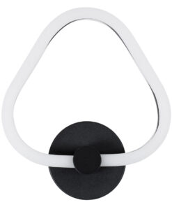 GloboStar® REGINA 61341 Φωτιστικό Τοίχου - Απλίκα Design LED CCT 8W 960lm 360° AC 220-240V - Εναλλαγή Φωτισμού μέσω Διακόπτη On/Off All In One Ψυχρό 6000k+Φυσικό 4500k+Θερμό 2700k Μ25 x Π7 x Υ28.5cm - Μαύρο - 3 Years Warranty 13 61341 3