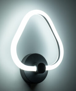 GloboStar® REGINA 61341 Φωτιστικό Τοίχου - Απλίκα Design LED CCT 8W 960lm 360° AC 220-240V - Εναλλαγή Φωτισμού μέσω Διακόπτη On/Off All In One Ψυχρό 6000k+Φυσικό 4500k+Θερμό 2700k Μ25 x Π7 x Υ28.5cm - Μαύρο - 3 Years Warranty 18 61341 8