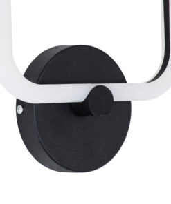 GloboStar® ELIZA 61343 Φωτιστικό Τοίχου - Απλίκα Design LED CCT 8W 960lm 360° AC 220-240V - Εναλλαγή Φωτισμού μέσω Διακόπτη On/Off All In One Ψυχρό 6000k+Φυσικό 4500k+Θερμό 2700k Μ22 x Π5 x Υ28.5cm - Μαύρο - 3 Years Warranty 15 61343 5