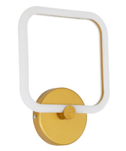 Alternative view of GloboStar® ELIZA 61344 Φωτιστικό Τοίχου - Απλίκα Design LED CCT 8W 960lm 360° AC 220-240V - Εναλλαγή Φωτισμού μέσω Διακόπτη On/Off All In One Ψυχρό 6000k+Φυσικό 4500k+Θερμό 2700k Μ22 x Π5 x Υ28.5cm - Χρυσό - 3 Years Warranty