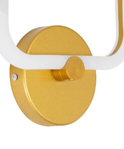 GloboStar® ELIZA 61344 Φωτιστικό Τοίχου - Απλίκα Design LED CCT 8W 960lm 360° AC 220-240V - Εναλλαγή Φωτισμού μέσω Διακόπτη On/Off All In One Ψυχρό 6000k+Φυσικό 4500k+Θερμό 2700k Μ22 x Π5 x Υ28.5cm - Χρυσό - 3 Years Warranty 16 61344 5