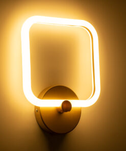 GloboStar® ELIZA 61344 Φωτιστικό Τοίχου - Απλίκα Design LED CCT 8W 960lm 360° AC 220-240V - Εναλλαγή Φωτισμού μέσω Διακόπτη On/Off All In One Ψυχρό 6000k+Φυσικό 4500k+Θερμό 2700k Μ22 x Π5 x Υ28.5cm - Χρυσό - 3 Years Warranty 17 61344 6