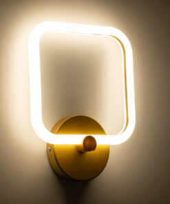 GloboStar® ELIZA 61344 Φωτιστικό Τοίχου - Απλίκα Design LED CCT 8W 960lm 360° AC 220-240V - Εναλλαγή Φωτισμού μέσω Διακόπτη On/Off All In One Ψυχρό 6000k+Φυσικό 4500k+Θερμό 2700k Μ22 x Π5 x Υ28.5cm - Χρυσό - 3 Years Warranty 18 61344 7