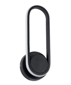 Alternative view of GLOBOSTAR® DALLAS 61345 Μοντέρνο Φωτιστικό Τοίχου - Απλίκα LED 12W 1440lm 360° AC 220-240V IP20 Ρυθμιζόμενο Λευκό CCT με On/Off 2700K/4500K/6000K - Lumileds SMD Chip - Μαύρο Ματ - Μ12 x Π6.5 x Υ32cm - 3 Χρόνια Εγγύηση