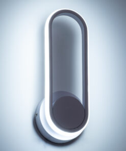 GLOBOSTAR® DALLAS 61346 Μοντέρνο Φωτιστικό Τοίχου - Απλίκα LED 12W 1440lm 300° AC 220-240V IP20 Ρυθμιζόμενο Λευκό CCT με On/Off 2700K/4500K/6000K - Lumileds SMD Chip - Λευκό Ματ - Μ12 x Π6.5 x Υ32cm - 3 Χρόνια Εγγύηση 22 61346 10