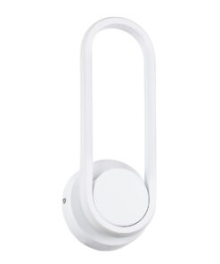 GLOBOSTAR® DALLAS 61346 Μοντέρνο Φωτιστικό Τοίχου - Απλίκα LED 12W 1440lm 300° AC 220-240V IP20 Ρυθμιζόμενο Λευκό CCT με On/Off 2700K/4500K/6000K - Lumileds SMD Chip - Λευκό Ματ - Μ12 x Π6.5 x Υ32cm - 3 Χρόνια Εγγύηση 14 61346 2