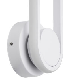 GLOBOSTAR® DALLAS 61346 Μοντέρνο Φωτιστικό Τοίχου - Απλίκα LED 12W 1440lm 300° AC 220-240V IP20 Ρυθμιζόμενο Λευκό CCT με On/Off 2700K/4500K/6000K - Lumileds SMD Chip - Λευκό Ματ - Μ12 x Π6.5 x Υ32cm - 3 Χρόνια Εγγύηση 17 61346 5