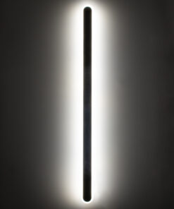 GloboStar® HOUSTON 61349 Φωτιστικό Τοίχου - Απλίκα Design LED CCT 24W 2880lm 360° AC 220-240V - Εναλλαγή Φωτισμού μέσω Διακόπτη On/Off All In One Ψυχρό 6000k+Φυσικό 4500k+Θερμό 2700k Μ6 x Π3 x Υ100cm - Μαύρο - 3 Years Warranty 19 61349 8