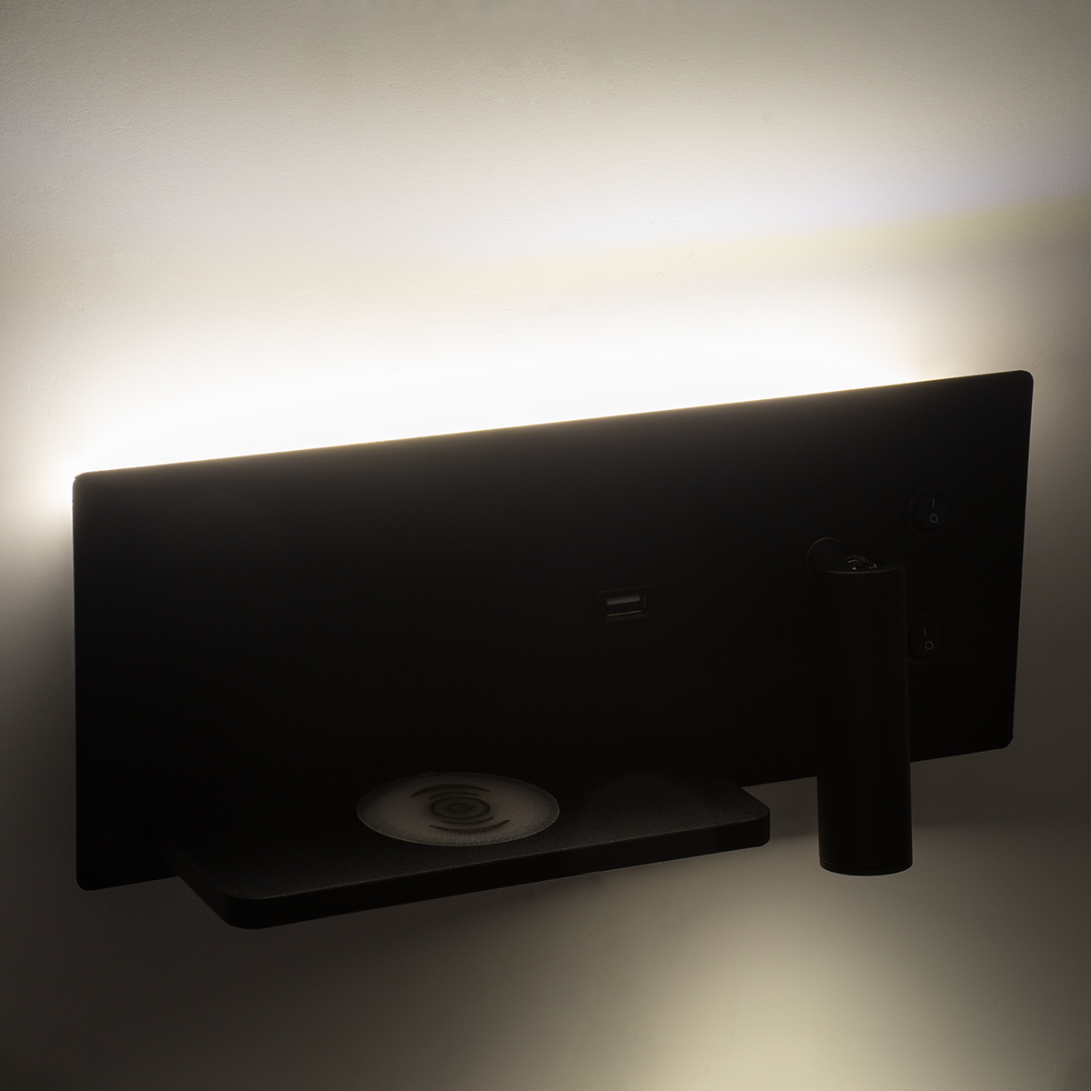 GloboStar® PALADIN 61351 Μοντέρνο Φωτιστικό Τοίχου - Απλίκα Ξενοδοχείου Bed Side LED 6W 720lm 36° AC 220-240V - Reading Light & Κρυφός Φωτισμός - Φορτιστές USB 3A & Wireless 20W - Μ30 x Π11 x Υ12cm - Φυσικό Λευκό 4500K - Μαύρο - Αριστερό 13 GloboStar® PALADIN 61351 Μοντέρνο Φωτιστικό Τοίχου - Απλίκα Ξενοδοχείου Bed Side LED 6W 720lm 36° AC 220-240V - Reading Light & Κρυφός Φωτισμός - Φορτιστές USB 3A & Wireless 20W - Μ30 x Π11 x Υ12cm - Φυσικό Λευκό 4500K - Μαύρο - Αριστερό - Image 11