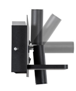 GloboStar® PALADIN 61351 Μοντέρνο Φωτιστικό Τοίχου - Απλίκα Ξενοδοχείου Bed Side LED 6W 720lm 36° AC 220-240V - Reading Light & Κρυφός Φωτισμός - Φορτιστές USB 3A & Wireless 20W - Μ30 x Π11 x Υ12cm - Φυσικό Λευκό 4500K - Μαύρο - Αριστερό 19 61351 4