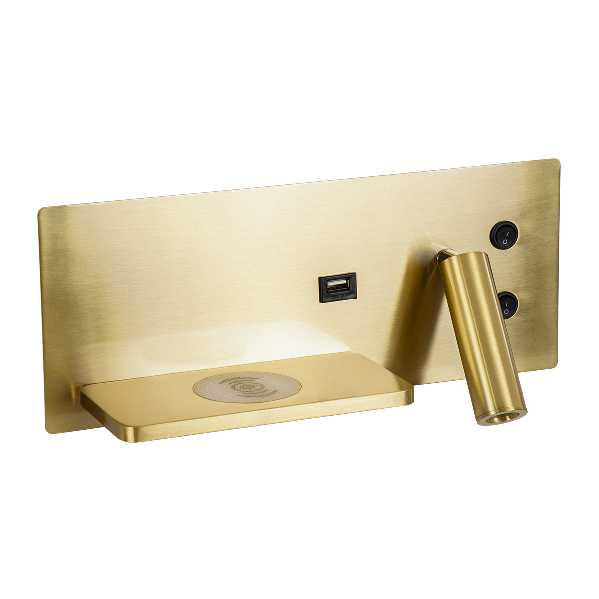 GloboStar® PALADIN 61357 Μοντέρνο Φωτιστικό Τοίχου - Απλίκα Ξενοδοχείου Bed Side LED 6W 720lm 36° AC 220-240V - Reading Light & Κρυφός Φωτισμός - Φορτιστές USB 3A & Wireless 20W - Μ30 x Π11 x Υ12cm - Φυσικό Λευκό 4500K - Χρυσό Βούρτσας - Αριστερό 4 GloboStar® PALADIN 61357 Μοντέρνο Φωτιστικό Τοίχου - Απλίκα Ξενοδοχείου Bed Side LED 6W 720lm 36° AC 220-240V - Reading Light & Κρυφός Φωτισμός - Φορτιστές USB 3A & Wireless 20W - Μ30 x Π11 x Υ12cm - Φυσικό Λευκό 4500K - Χρυσό Βούρτσας - Αριστερό - Image 2