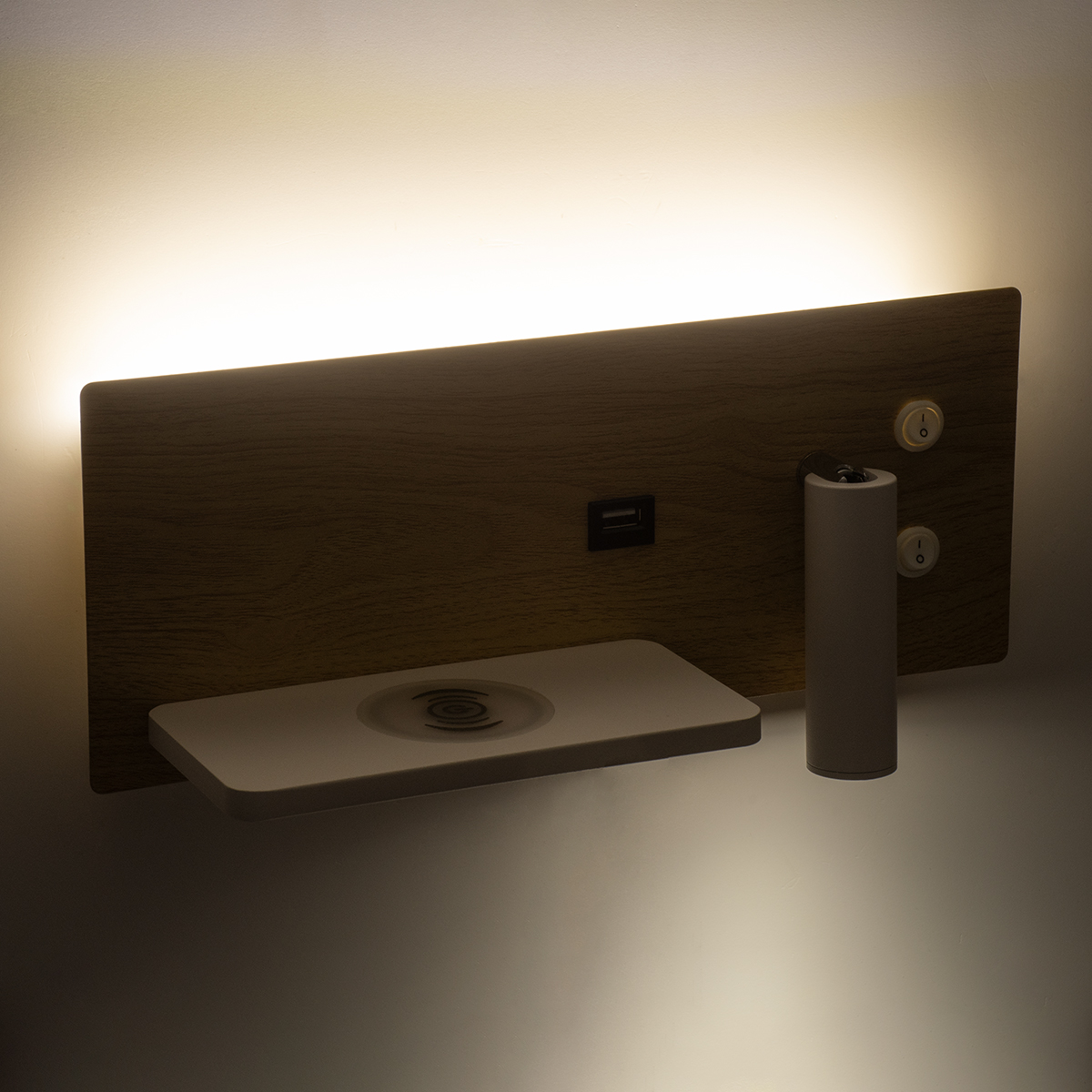 GloboStar® PALADIN 61359 Μοντέρνο Φωτιστικό Τοίχου - Απλίκα Ξενοδοχείου Bed Side LED 6W 720lm 36° AC 220-240V - Reading Light & Κρυφός Φωτισμός - Φορτιστές USB 3A & Wireless 20W - Μ30 x Π11 x Υ12cm - Φυσικό Λευκό 4500K - Ξύλο & Λευκό - Αριστερό 13 GloboStar® PALADIN 61359 Μοντέρνο Φωτιστικό Τοίχου - Απλίκα Ξενοδοχείου Bed Side LED 6W 720lm 36° AC 220-240V - Reading Light & Κρυφός Φωτισμός - Φορτιστές USB 3A & Wireless 20W - Μ30 x Π11 x Υ12cm - Φυσικό Λευκό 4500K - Ξύλο & Λευκό - Αριστερό - Image 11