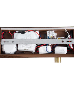 GloboStar® PALADIN 61362 Μοντέρνο Φωτιστικό Τοίχου - Απλίκα Ξενοδοχείου Bed Side LED 6W 720lm 36° AC 220-240V - Reading Light & Κρυφός Φωτισμός - Φορτιστές USB 3A & Wireless 20W - Μ30 x Π11 x Υ12cm - Φυσικό Λευκό 4500K - Ξύλο & Χρυσό - Δεξί 20 61362 5