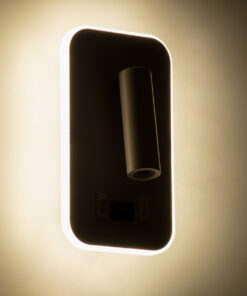 GloboStar® LADY-O 61364 Μοντέρνο Φωτιστικό Τοίχου - Απλίκα Ξενοδοχείου Bed Side LED 10W 1000lm 36° & 360° AC 220-240V - Reading Light & Κρυφός Φωτισμός - Φορτιστής USB 3A - Μ10.5 x Π10 x Υ18.5cm - Φυσικό Λευκό 4500K - Λευκό - 3 Χρόνια Εγγύηση 21 61364 9