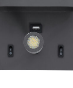 GLOBOSTAR® IBIS 61369 Μοντέρνο Φωτιστικό Τοίχου - Απλίκα Ξενοδοχείου Reading Light με Φορτιστή USB 3A LED 10W 1100lm 36° & 360° AC 220-240V IP20 Φυσικό Λευκό 4500K - Bridgelux COB Chip & TÜV SÜD Driver - Γκρι Ανθρακί Ματ - Μ10 x Π6.1 x Υ18cm - 3 Χρόνια Εγγύηση 23 61369 9