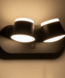 GloboStar® REGENCY 61376 Μοντέρνο Φωτιστικό Τοίχου - Απλίκα Ξενοδοχείου Reading Light με Φορτιστή USB 3A LED 16W 1840lm 120° AC 220-240V IP20 Φυσικό Λευκό 4500K - Μαύρο - Μ16.5 x Π12 x Υ10cm - 3 Χρόνια Εγγύηση 18 61376 8