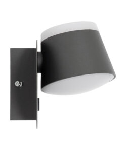 GloboStar® REGENCY 61378 Μοντέρνο Φωτιστικό Τοίχου - Απλίκα Ξενοδοχείου Reading Light με Φορτιστή USB 3A LED 16W 1840lm 120° AC 220-240V IP20 Φυσικό Λευκό 4500K - Γκρι Ανθρακί - Μ16.5 x Π12 x Υ10cm - 3 Χρόνια Εγγύηση 15 61378 4