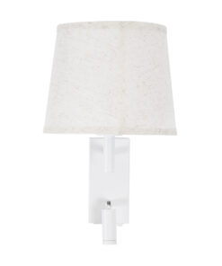 GLOBOSTAR® ROULETTE-R 61380 Μοντέρνο Φωτιστικό Τοίχου - Απλίκα Ξενοδοχείου Reading Light με Φορτιστή USB 3A & Ντουί 1 x E27 LED 3W 360lm 36° & 360° AC 220-240V IP20 Φυσικό Λευκό 4500K - Bridgelux COB Chip & TÜV SÜD Driver - Λευκό Ματ - Μ22 x Π23.5 x Υ37cm - Σετ 2 Τεμαχίων - 3 Χρόνια Εγγύηση 18 61380 4