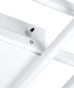 GloboStar® QUADRA 61386 Φωτιστικό Οροφής Design LED CCT 100W 12000lm 120° AC 220-240V - Εναλλαγή Φωτισμού μέσω Τηλεχειριστηρίου All In One Ψυχρό 6000k+Φυσικό 4500k+Θερμό 2700k Dimmable Μ85 x Π45 x Υ9cm - Λευκό - 3 Years Warranty 16 61386 6