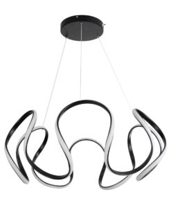 Alternative view of GLOBOSTAR® TARANTULA 61394 Μοντέρνο Κρεμαστό Φωτιστικό Οροφής LED 120W 13440lm 300° AC 220-240V IP20 Ρυθμιζόμενο Λευκό CCT με Χειριστήριο από 2700K έως 6000K Dimmable - Lumileds SMD Chip - Μαύρο - Μ78 x Π78 x Υ31.5cm - 3 Χρόνια Εγγύηση