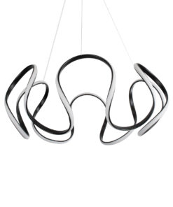 GLOBOSTAR® TARANTULA 61394 Μοντέρνο Κρεμαστό Φωτιστικό Οροφής LED 120W 13440lm 300° AC 220-240V IP20 Ρυθμιζόμενο Λευκό CCT με Χειριστήριο από 2700K έως 6000K Dimmable - Lumileds SMD Chip - Μαύρο - Μ78 x Π78 x Υ31.5cm - 3 Χρόνια Εγγύηση 16 61394 3