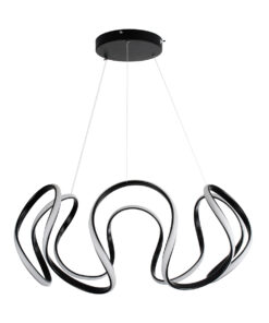 GLOBOSTAR® TARANTULA 61394 Μοντέρνο Κρεμαστό Φωτιστικό Οροφής LED 120W 13440lm 300° AC 220-240V IP20 Ρυθμιζόμενο Λευκό CCT με Χειριστήριο από 2700K έως 6000K Dimmable - Lumileds SMD Chip - Μαύρο - Μ78 x Π78 x Υ31.5cm - 3 Χρόνια Εγγύηση 17 61394 4