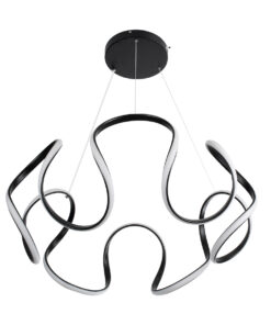 GLOBOSTAR® TARANTULA 61394 Μοντέρνο Κρεμαστό Φωτιστικό Οροφής LED 120W 13440lm 300° AC 220-240V IP20 Ρυθμιζόμενο Λευκό CCT με Χειριστήριο από 2700K έως 6000K Dimmable - Lumileds SMD Chip - Μαύρο - Μ78 x Π78 x Υ31.5cm - 3 Χρόνια Εγγύηση 18 61394 5