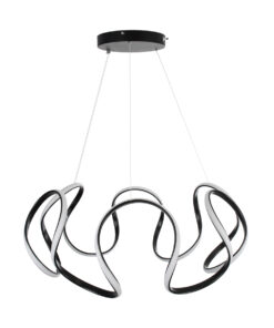 GLOBOSTAR® TARANTULA 61394 Μοντέρνο Κρεμαστό Φωτιστικό Οροφής LED 120W 13440lm 300° AC 220-240V IP20 Ρυθμιζόμενο Λευκό CCT με Χειριστήριο από 2700K έως 6000K Dimmable - Lumileds SMD Chip - Μαύρο - Μ78 x Π78 x Υ31.5cm - 3 Χρόνια Εγγύηση 19 61394 6