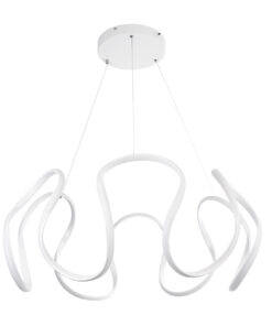 Alternative view of GLOBOSTAR® TARANTULA 61395 Μοντέρνο Κρεμαστό Φωτιστικό Οροφής LED 120W 13440lm 300° AC 220-240V IP20 Ρυθμιζόμενο Λευκό CCT με Χειριστήριο από 2700K έως 6000K Dimmable - Lumileds SMD Chip - Λευκό - Μ78 x Π78 x Υ31.5cm - 3 Χρόνια Εγγύηση