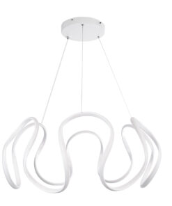 GLOBOSTAR® TARANTULA 61395 Μοντέρνο Κρεμαστό Φωτιστικό Οροφής LED 120W 13440lm 300° AC 220-240V IP20 Ρυθμιζόμενο Λευκό CCT με Χειριστήριο από 2700K έως 6000K Dimmable - Lumileds SMD Chip - Λευκό - Μ78 x Π78 x Υ31.5cm - 3 Χρόνια Εγγύηση 18 61395 4