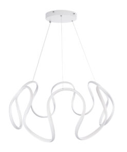 GLOBOSTAR® TARANTULA 61395 Μοντέρνο Κρεμαστό Φωτιστικό Οροφής LED 120W 13440lm 300° AC 220-240V IP20 Ρυθμιζόμενο Λευκό CCT με Χειριστήριο από 2700K έως 6000K Dimmable - Lumileds SMD Chip - Λευκό - Μ78 x Π78 x Υ31.5cm - 3 Χρόνια Εγγύηση 20 61395 6