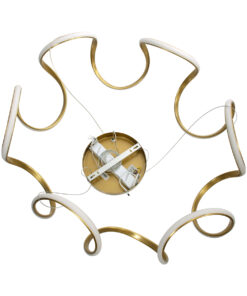 GLOBOSTAR® TARANTULA 61396 Μοντέρνο Κρεμαστό Φωτιστικό Οροφής LED 120W 13440lm 300° AC 220-240V IP20 Ρυθμιζόμενο Λευκό CCT με Χειριστήριο από 2700K έως 6000K Dimmable - Lumileds SMD Chip - Χρυσό Βούρτσας - Μ78 x Π78 x Υ31.5cm - 3 Χρόνια Εγγύηση 22 61396 8