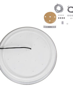 GLOBOSTAR® BARCHETTA 61399-P Μοντέρνο Κρεμαστό Φωτιστικό Οροφής LED 72W 8306lm 120° AC 220-240V IP20 Ρυθμιζόμενο Λευκό CCT με Χειριστήριο από 2700K έως 6000K Dimmable - Lumileds SMD Chip - Χρυσό - Μ48 x Π48 x Υ8.2cm - 3 Χρόνια Εγγύηση 30 61399 12 p