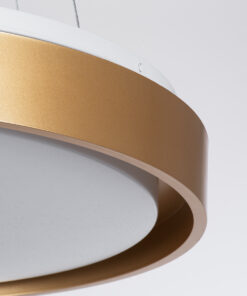 GloboStar® BARCHETTA 61399-S Πλαφονιέρα Οροφής LED CCT 72W 8306lm 120° AC 220-240V - Εναλλαγή Φωτισμού μέσω Τηλεχειριστηρίου All In One Ψυχρό 6000k+Φυσικό 4500k+Θερμό 2700k Dimmable Φ48cm - Χρυσό - 3 Years Warranty 23 61399 6 s