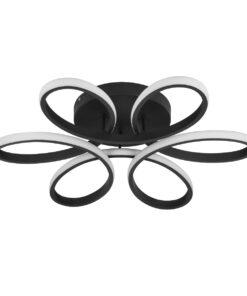 Alternative view of GLOBOSTAR® MARGARET 61400 Μοντέρνο Φωτιστικό Οροφής LED 54W 6210lm 360° AC 220-240V IP20 Ρυθμιζόμενο Λευκό CCT με Χειριστήριο από 2700K έως 6000K Dimmable - Lumileds SMD Chip - Μαύρο Ματ - Μ57 x Π57 x Υ12cm - 3 Χρόνια Εγγύηση