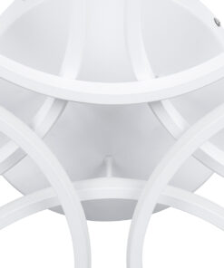 GLOBOSTAR® MARGARET 61401 Μοντέρνο Φωτιστικό Οροφής LED 54W 6210lm 360° AC 220-240V IP20 Ρυθμιζόμενο Λευκό CCT με Χειριστήριο από 2700K έως 6000K Dimmable - Lumileds SMD Chip - Λευκό Ματ - Μ57 x Π57 x Υ12cm - 3 Χρόνια Εγγύηση 14 61401 5