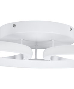 GLOBOSTAR® MARGARET 61401 Μοντέρνο Φωτιστικό Οροφής LED 54W 6210lm 360° AC 220-240V IP20 Ρυθμιζόμενο Λευκό CCT με Χειριστήριο από 2700K έως 6000K Dimmable - Lumileds SMD Chip - Λευκό Ματ - Μ57 x Π57 x Υ12cm - 3 Χρόνια Εγγύηση 15 61401 6