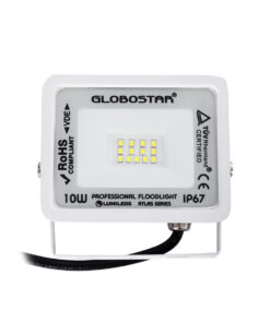 Alternative view of GloboStar® ATLAS 61404 Επαγγελματικός Προβολέας LED 10W 1250lm 120° AC 220-240V - Αδιάβροχος IP67 - Μ10 x Π2 x Υ8cm - Λευκό - Ψυχρό Λευκό 6000K - LUMILEDS Chips - TÜV Rheinland Certified - 5 Years Warranty