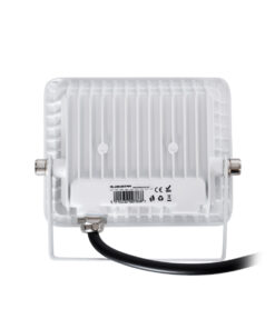 GloboStar® ATLAS 61404 Επαγγελματικός Προβολέας LED 10W 1250lm 120° AC 220-240V - Αδιάβροχος IP67 - Μ10 x Π2 x Υ8cm - Λευκό - Ψυχρό Λευκό 6000K - LUMILEDS Chips - TÜV Rheinland Certified - 5 Years Warranty 12 61404 5