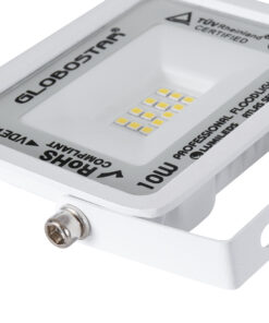 GloboStar® ATLAS 61405 Επαγγελματικός Προβολέας LED 10W 1200lm 120° AC 220-240V - Αδιάβροχος IP67 - Μ10 x Π2 x Υ8cm - Λευκό - Φυσικό Λευκό 4500K - LUMILEDS Chips - TÜV Rheinland Certified - 5 Years Warranty 13 61405 6