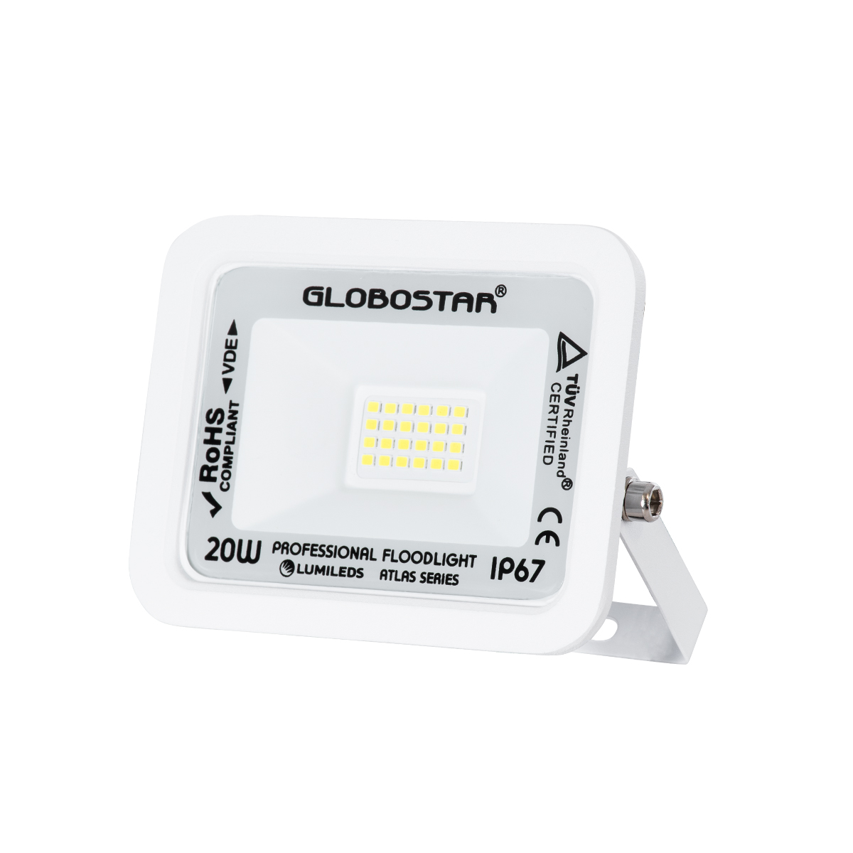 GloboStar® ATLAS 61407 Επαγγελματικός Προβολέας LED 20W 2500lm 120° AC 220-240V - Αδιάβροχος IP67 - Μ12 x Π2.5 x Υ9.5cm - Λευκό - Ψυχρό Λευκό 6000K - LUMILEDS Chips - TÜV Rheinland Certified - 5 Years Warranty 3 GloboStar® GloboStar® ATLAS 61407 Επαγγελματικός Προβολέας LED 20W 2500lm 120° AC 220-240V - Αδιάβροχος IP67 - Μ12 x Π2.5 x Υ9.5cm - Λευκό - Ψυχρό Λευκό 6000K - LUMILEDS Chips - TÜV Rheinland Certified - 5 Years Warranty