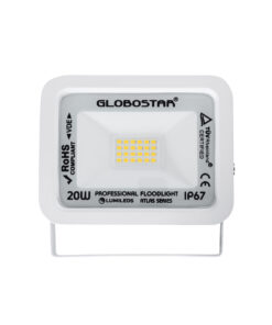 Alternative view of GloboStar® ATLAS 61409 Επαγγελματικός Προβολέας LED 20W 2300lm 120° AC 220-240V - Αδιάβροχος IP67 - Μ12 x Π2.5 x Υ9.5cm - Λευκό - Θερμό Λευκό 2700K - LUMILEDS Chips - TÜV Rheinland Certified - 5 Years Warranty