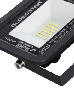 GloboStar® ATLAS 61410 Επαγγελματικός Προβολέας LED 20W 2500lm 120° AC 220-240V - Αδιάβροχος IP67 - Μ12 x Π2.5 x Υ9.5cm - Μαύρο - Ψυχρό Λευκό 6000K - LUMILEDS Chips - TÜV Rheinland Certified - 5 Years Warranty 13 61410 6