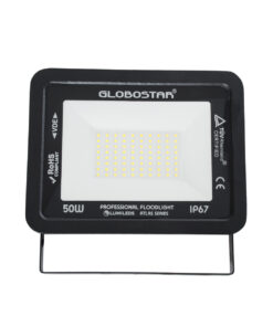 Alternative view of GloboStar® ATLAS 61423 Επαγγελματικός Προβολέας LED 50W 6000lm 120° AC 220-240V - Αδιάβροχος IP67 - Μ21 x Π3.5 x Υ16cm - Μαύρο - Φυσικό Λευκό 4500K - LUMILEDS Chips - TÜV Rheinland Certified - 5 Years Warranty